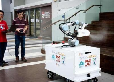 خبرنگاران ساخت ربات ضدعفونی کننده با سرعت بالا